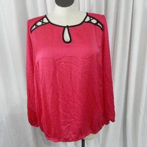 NWOT Long Sleeve Blouse Criss Cross Details 18/20